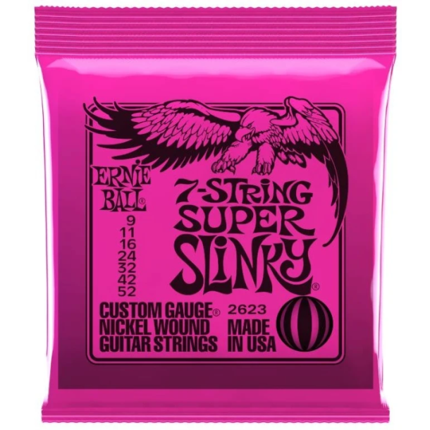 Ernie Ball 2623 7-String Super Slinky Nickel